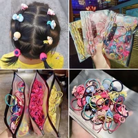 20200300500pcsset children color small hair bands rubber hair rope girls hair bands hair bands fashion hair accessories gift