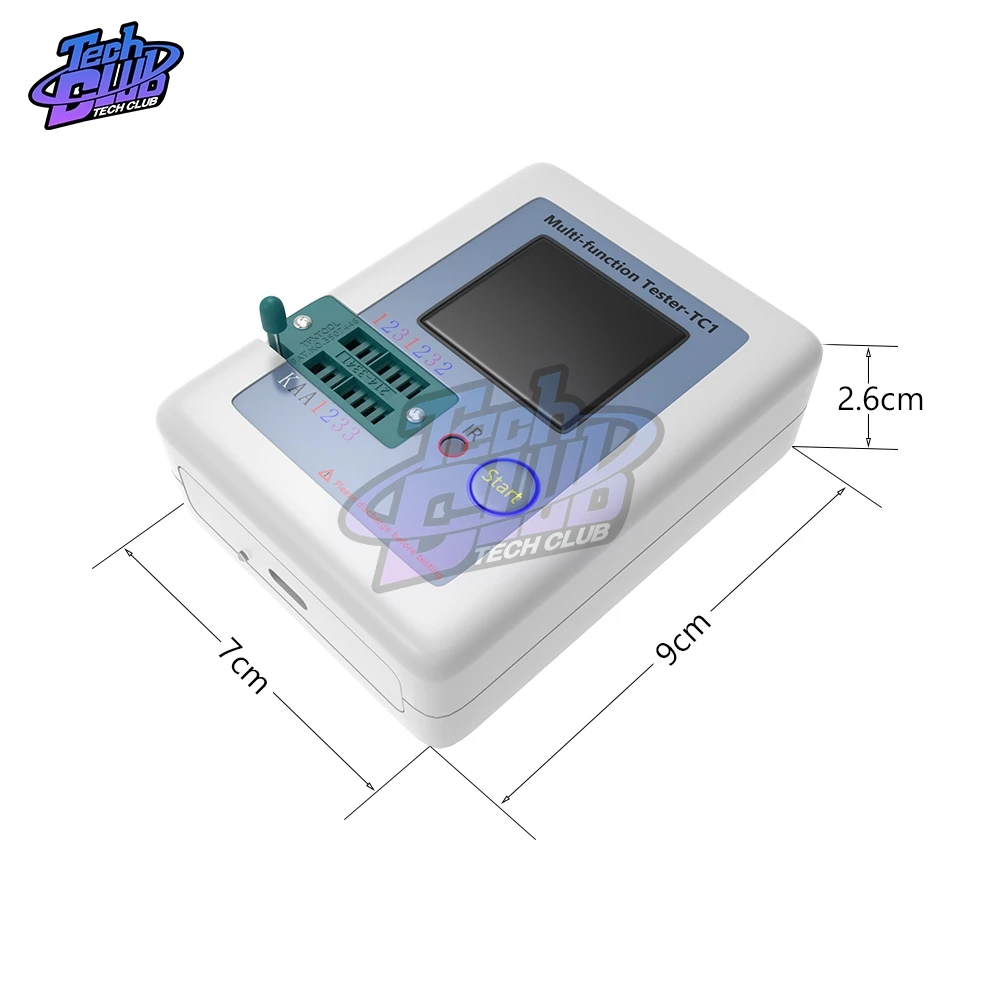 LCR-TC1 LCR TC1 цветной дисплей Многофункциональный TFT подсветка транзистор ESR тестер