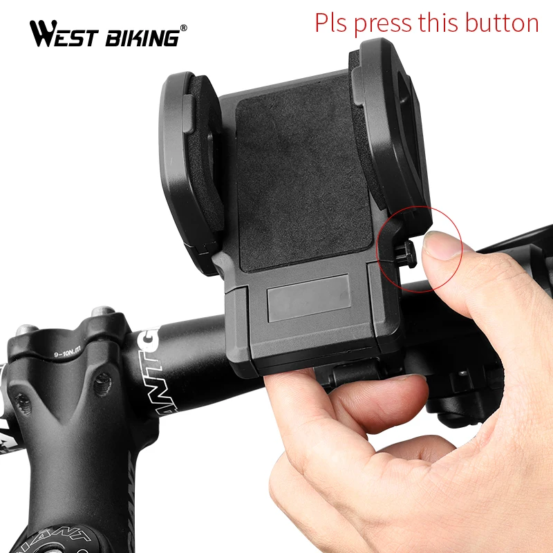 WEST BIKING держатель для велосипеда с gps навигацией, держатель для телефона с поворотом на 360 градусов, универсальный держатель для телефона для велосипеда