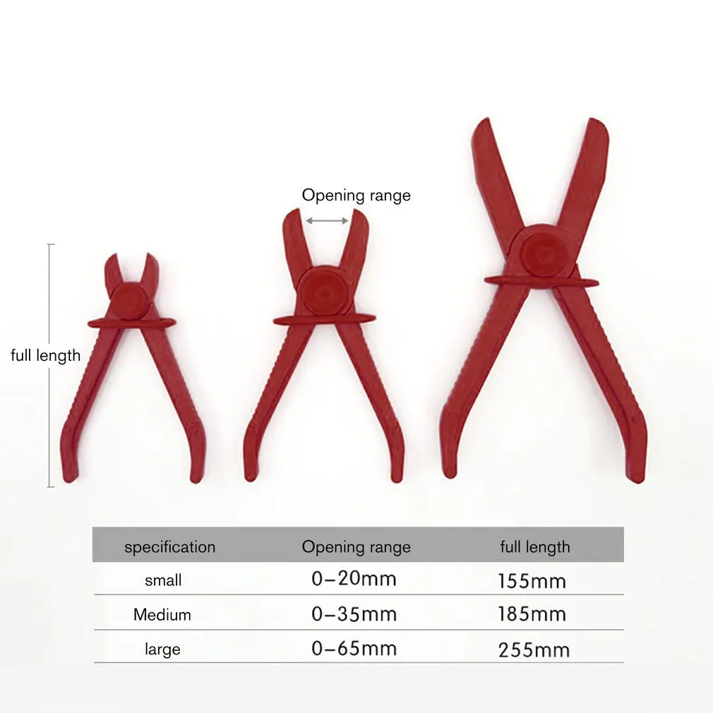 

3Pcs/Set Hose Tube Clamp Pliers Tool Brake Fuel Water Line Clamp Pliers For Car Repair Hose Clamp Removal Hand Tool