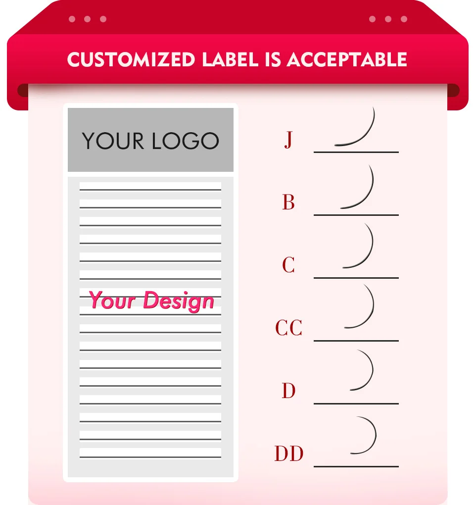 

False Eyelashes Dark Brown Individual Colored Eyelash Extension B/C/D curl 12 Rows Eye Lash Free Shipping Professional Salon