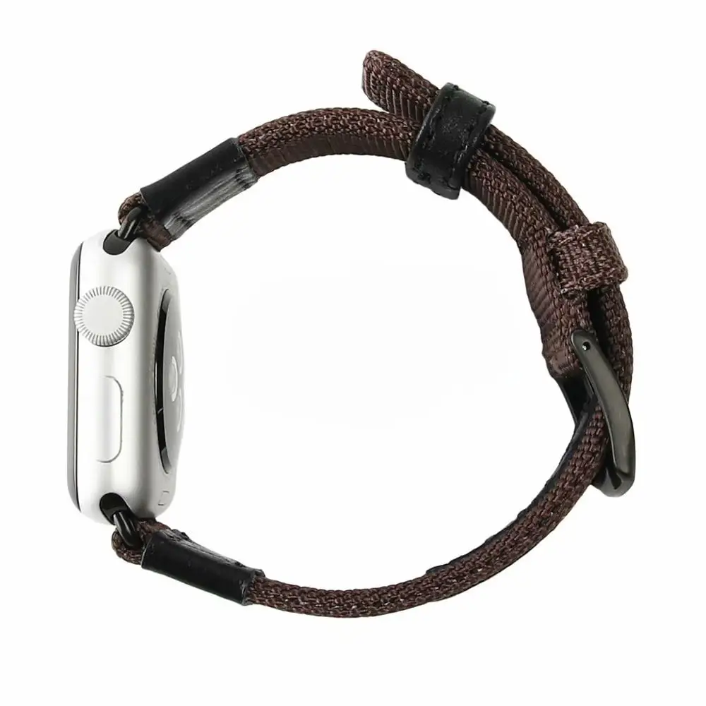 Leather sport Strap Compatible with apple watch 4 44/40mm wristband for band 42/38mm Bracelet iwatch serie 3 2 1 | Наручные часы