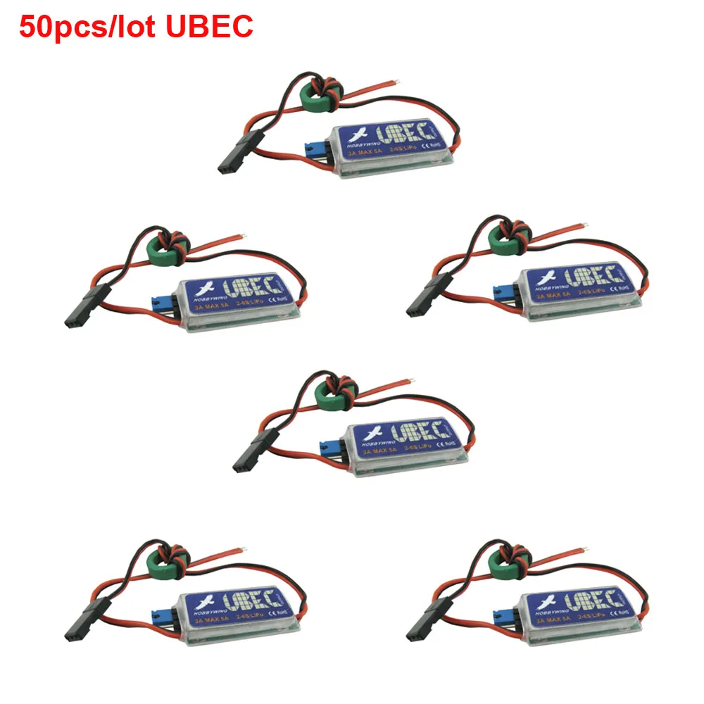 50pcs/Lot Hobbywing 3A UBEC Max 5A 5V 6V Switch Mode BEC for RC Models
