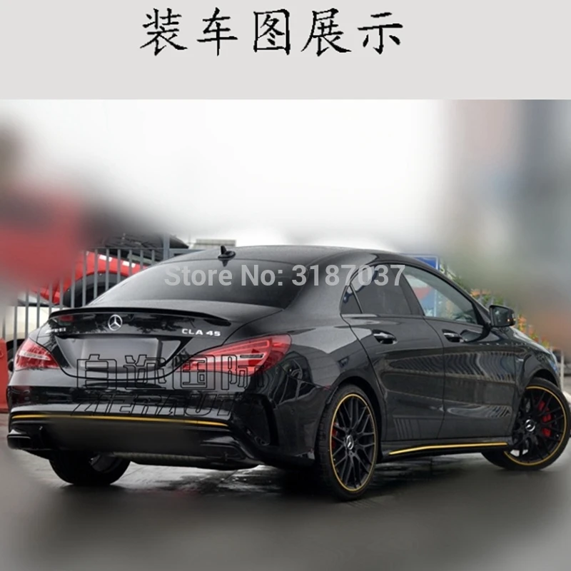 Для Mercedes-Benz CLA W117 CLA180 CLA200 CLA250 CLA260 CLA45 AMG Style 2014-2018 углеродное волокно задний спойлер