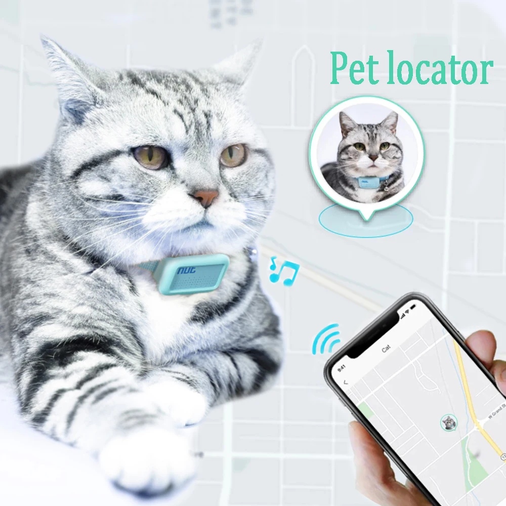 Bluetooth Anti-lost Collar GPS Pet locator collar cat smart positioning tracker Lightweight Cat accessories Pet supplies