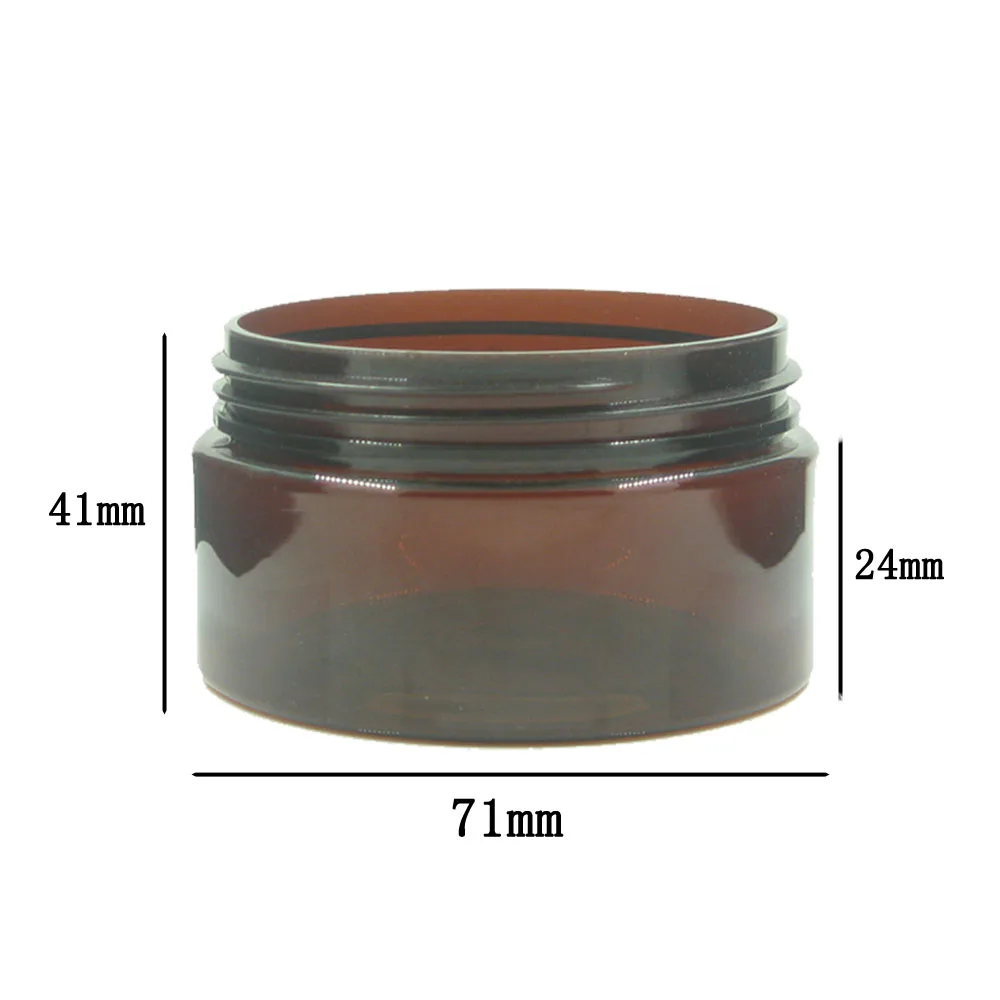 18 шт./лот 100 мл янтарная РЕТ банка с черным/белым/прозрачная пластиковая крышка W/Pe