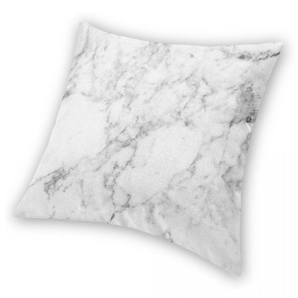 Белый Мраморный Квадратный чехол для подушки полиэстеровый льняной бархатный с