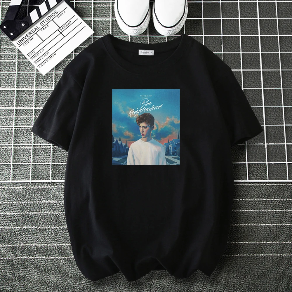 

Blue Neighbourhood funko pop Tee Shirt Men Woman Music Fashion T Shirt Brand Casual Loose Tops Male Hip Hop Harajuku T-Shirts