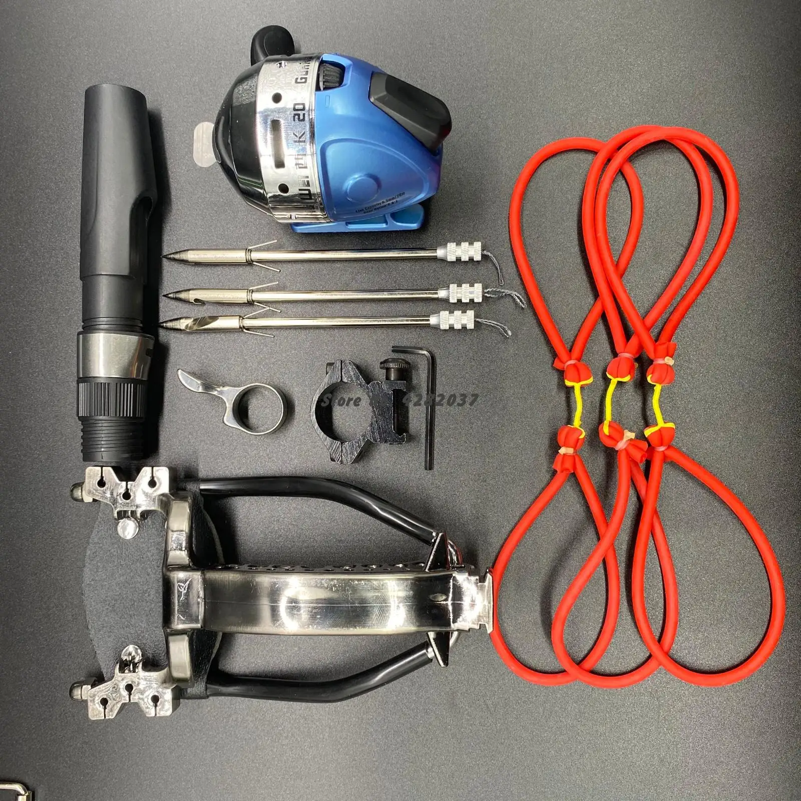 

High Velocity Elastic Hunting Fishing Slingshot Shooting Catapult Bow Arrow Sling Shot Crossbow Bolt with Fishing Glasses Darts