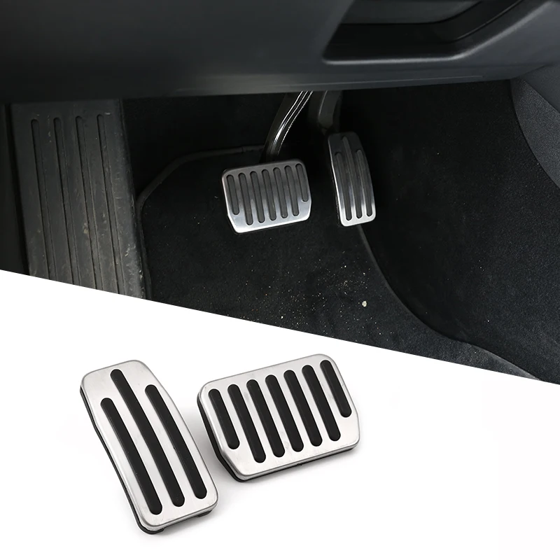 

For Tesla Model 3 Non-Slip Performance Stainless Steel Accelerator Foot Rest Modified Pedal Pads Kit Brake Replacement Parts