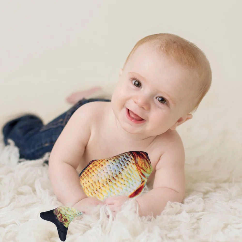 

2Pcs USB Artificial Fish Electric Fish Plaything Plush Fish for Pet Chil