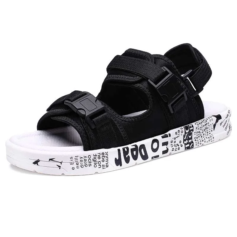 

2021 Summer Shoes Men Beach Sandals Thick Sole Casual Shoes Mens Sandals Non-slip Fashion Summer Male Shoes KA1324