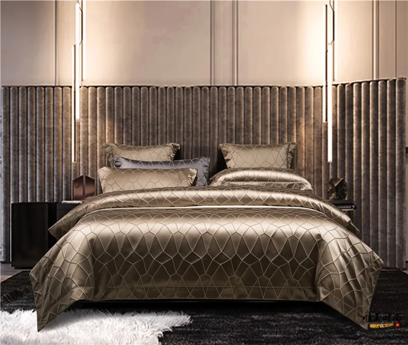 

Комплект постельного белья из шелка, хлопка, жаккарда