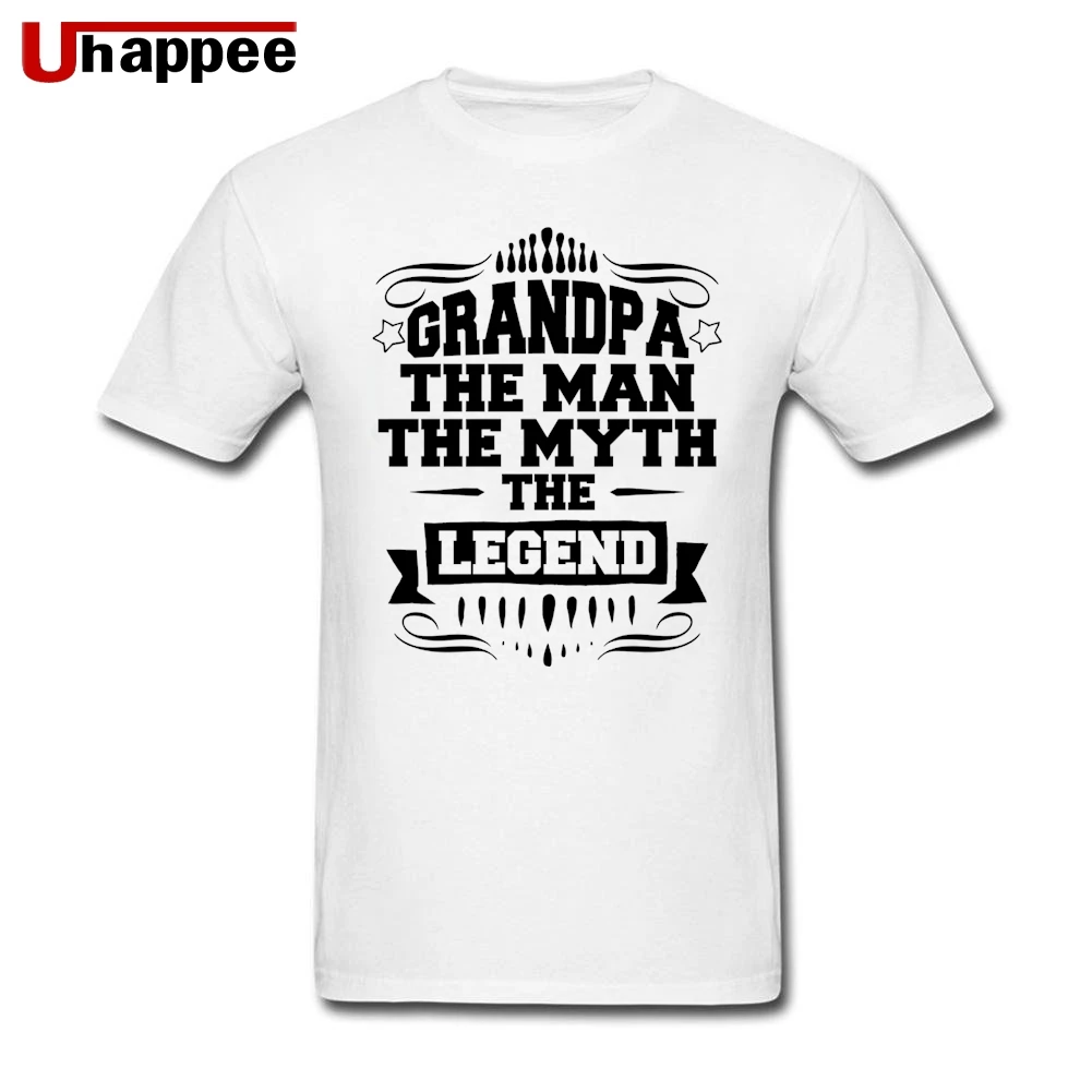 Большой и высокий дедушка-Человек Миф футболки Legend для мужчин мода короткий