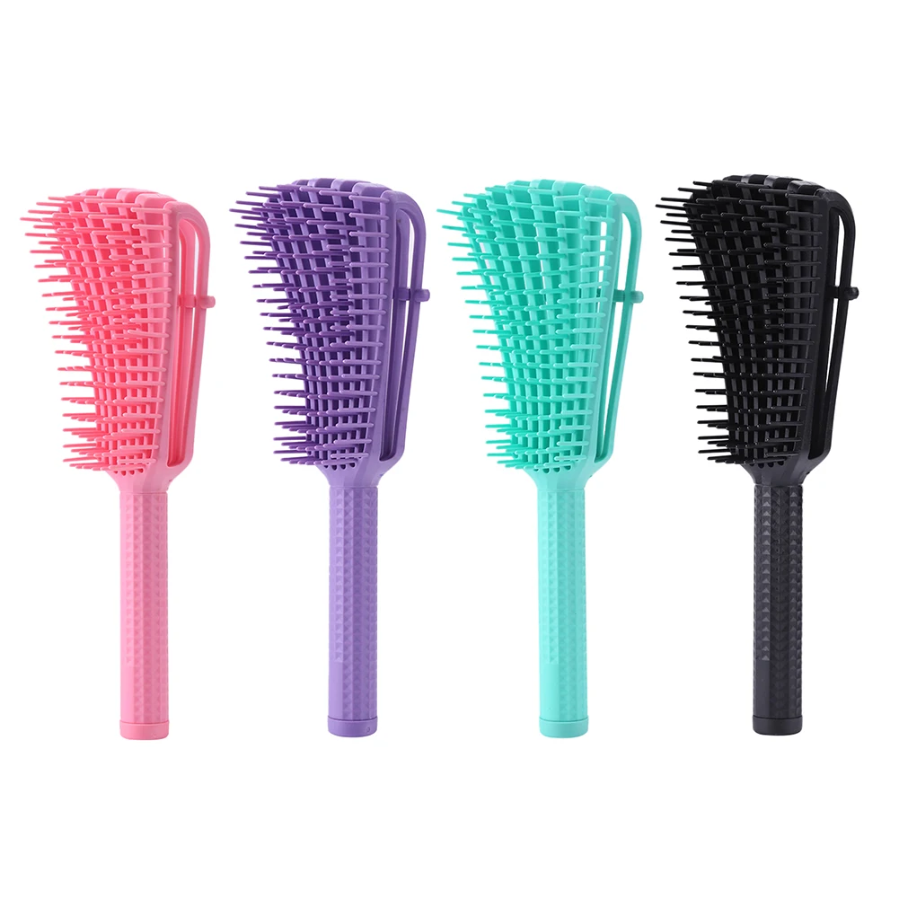 

Salon Detangling Brush for Curly Hair Non-slip Rubber Octopus Hair Brush Comb Scalp Massage Brushes Hair Styling Comb DIY Tool