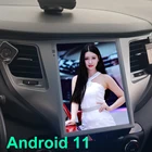 Автомобильный мультимедийный плеер 2 Din с GPS-навигацией для Hyundai Tucson 2017 2016 9,7 дюймов вертикальный экран в стиле Tesla Android 11 автомобильный радиоприемник