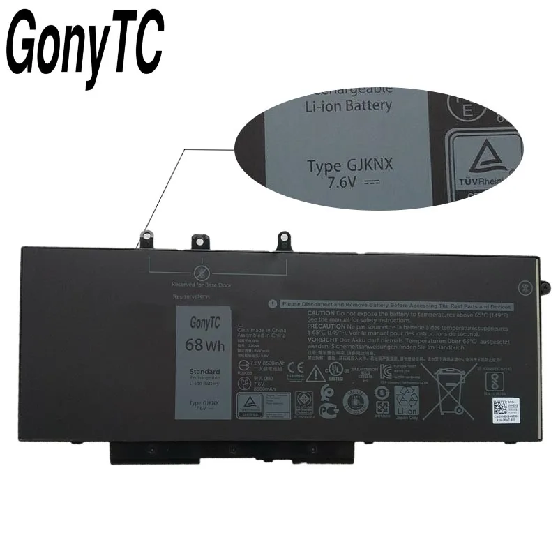 GONYTC 7 6 V 68WH GJKNX новый оригинальный Аккумулятор для ноутбука Dell Latitude 15 3520 E5480 5480 5580