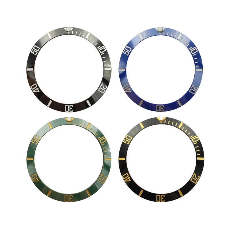 Новые высококачественные керамические вставки для часов диаметром 38 мм Сменные
