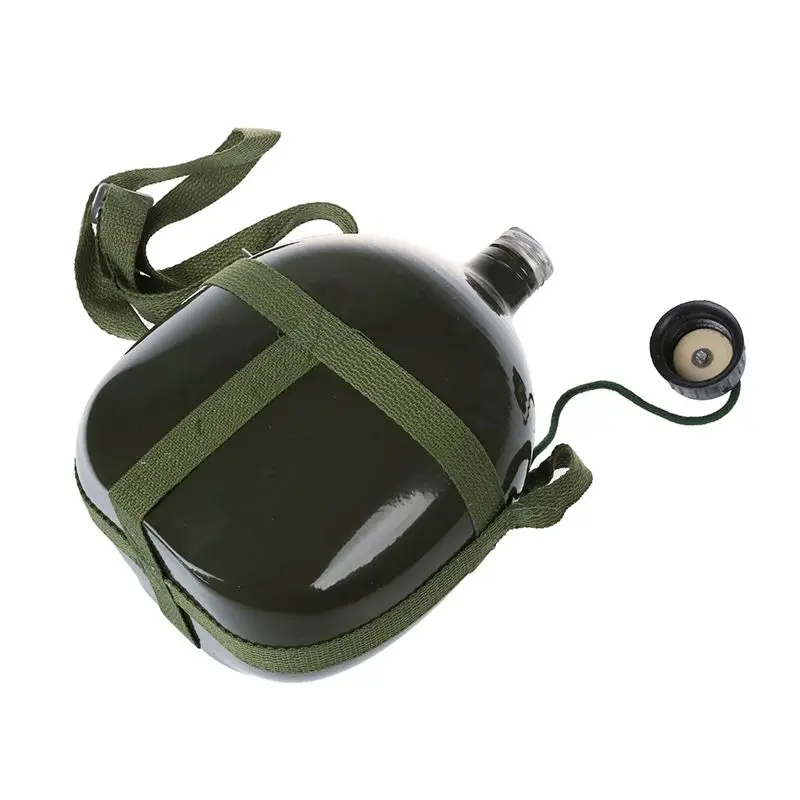 Походный 2 5л емкость Военная столовая чайник армейский зеленый с плечевым ремнем