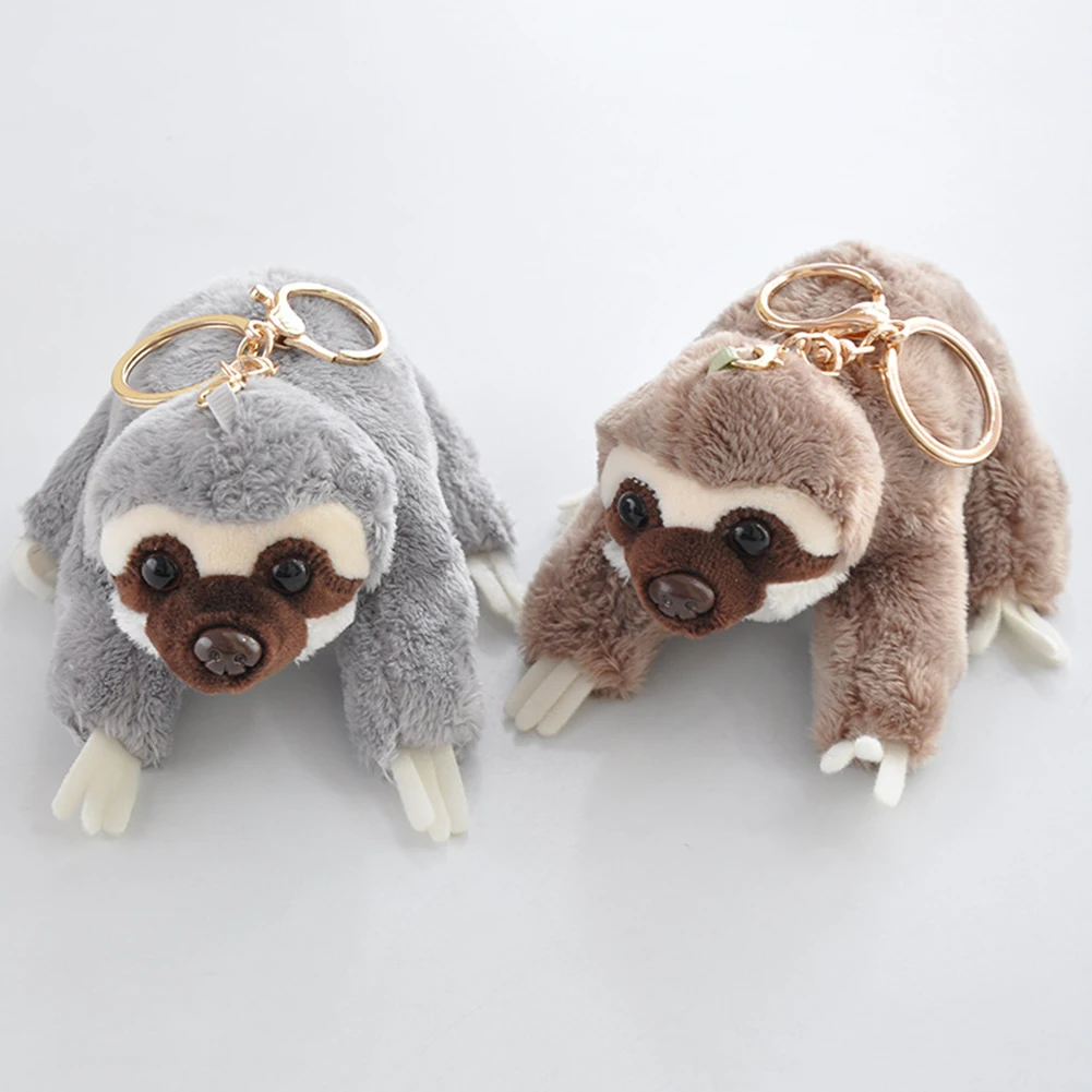 12 см креативный милый лежа плюшевый Ленивец сумка Подвеска укомплектованные Kawaii