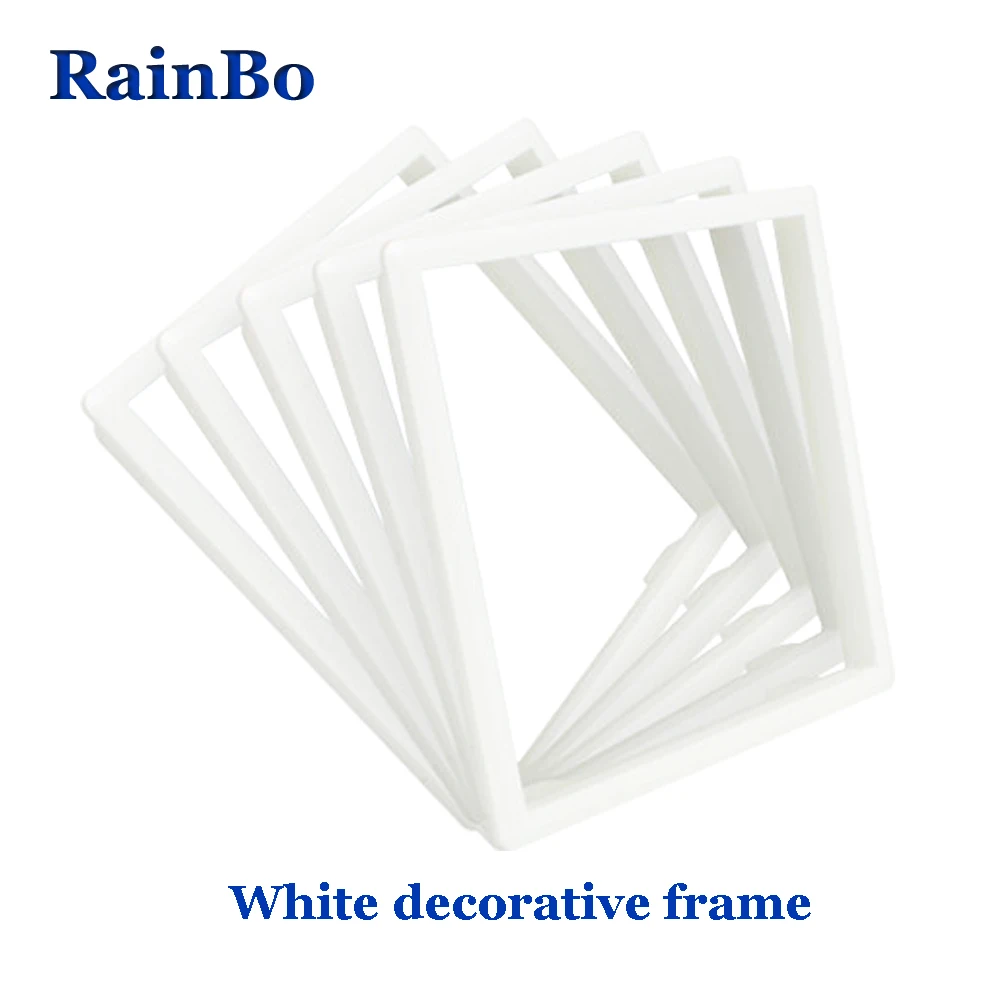 RainBo EU ABS-поверхность хромовое покрытие Silver-decorative-frame-ZSK101Y