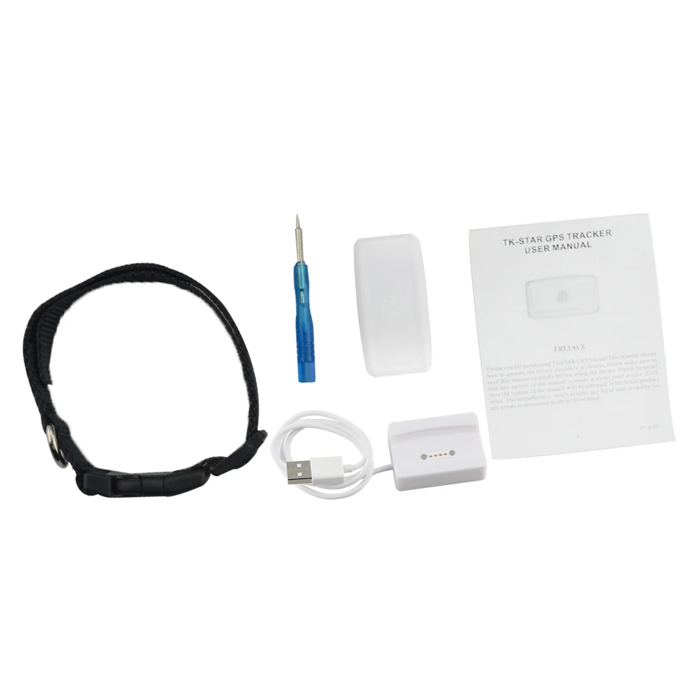 GPS-трекер TKSTAR TK911 Wi-Fi для домашних животных кошек и собак мини-устройство