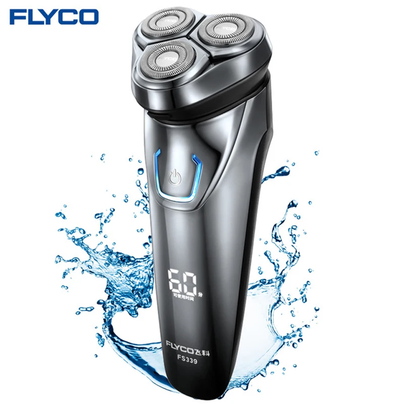 

Flyco FS339 Men's Electric Shaver Wireless Shaving Machine 3D Floating Cutter Head IPX7 Body Waterproof Fast Charging