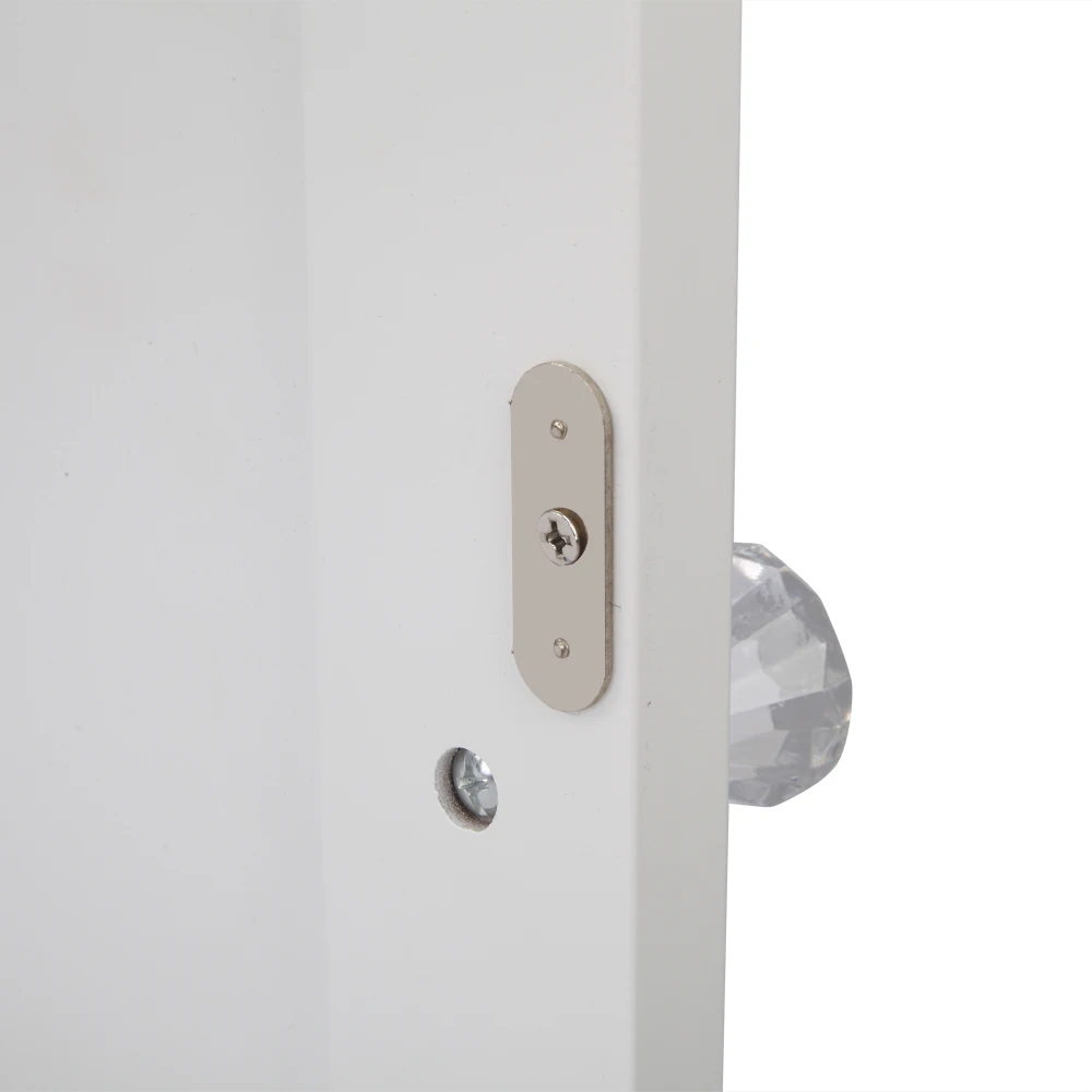 

US WarehouseSingle Door Fork Bathroom Cabinet White