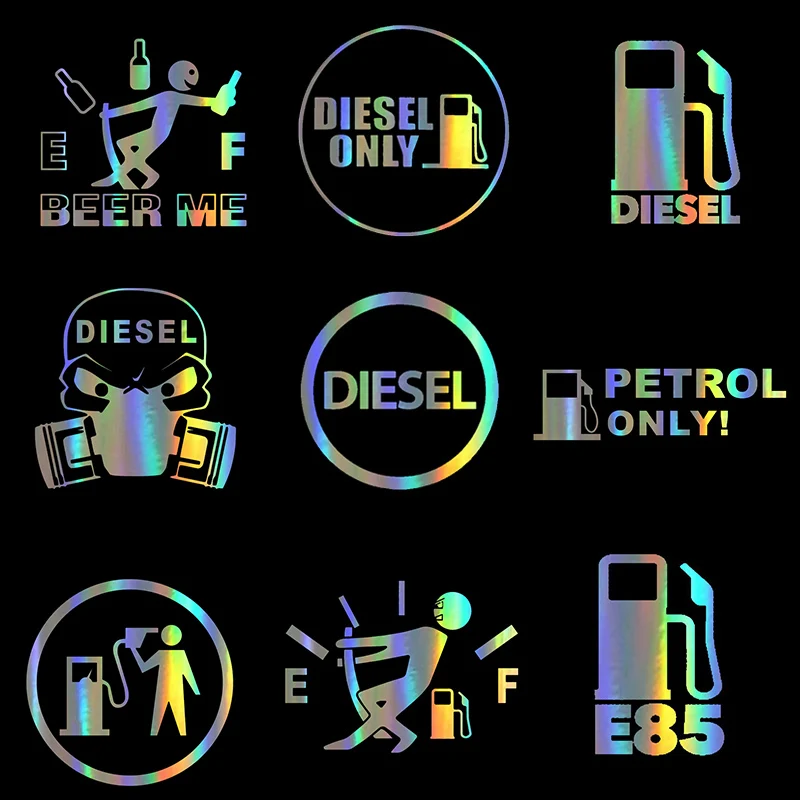 

Car Sticker KK Vinyl DIESEL ONLY DIESEL Fuel Stickers and Decals Funny 3D Stickers on Car Styling Creative