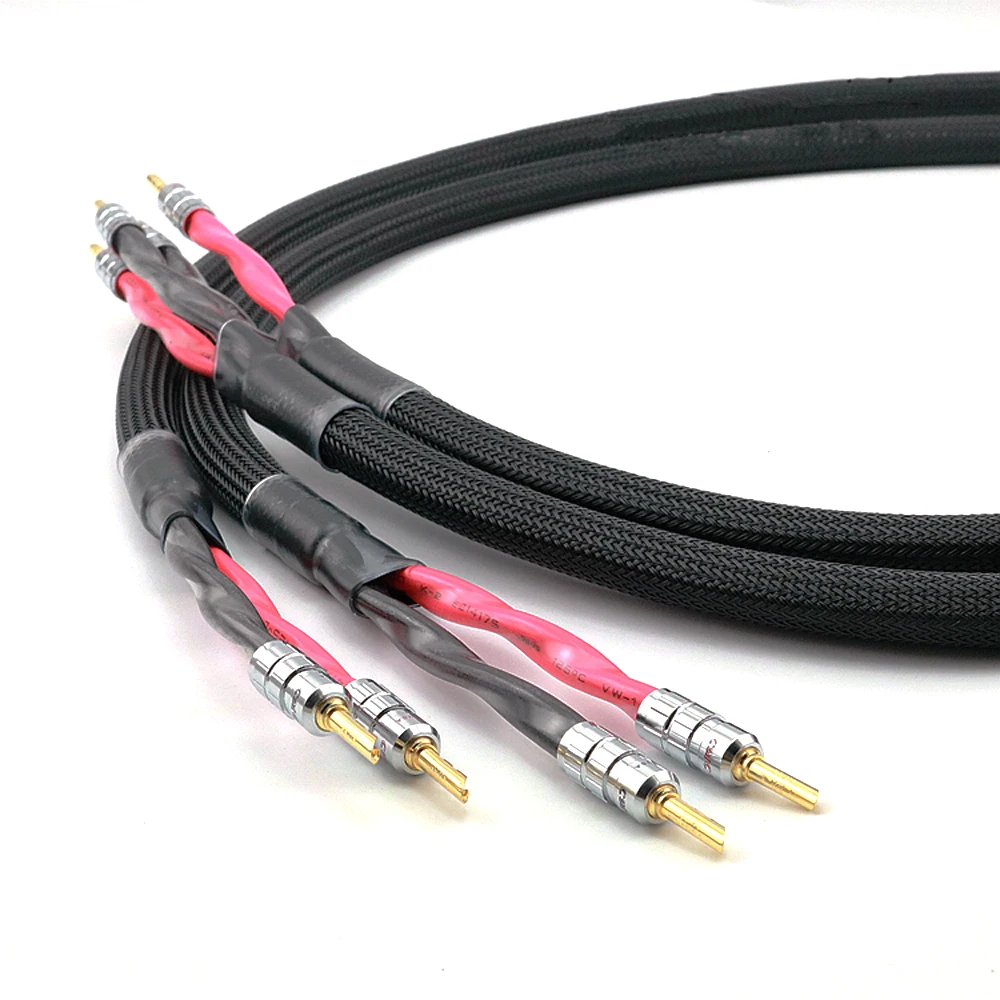 Кабель для динамика HIFI с серебряным покрытием 5 Н|speaker cable plug|lab cablecable with plug |