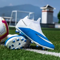 top new football boots man sneakers shoes long spike soccer shoes turf agtf outdoor boys high ankle children training sports