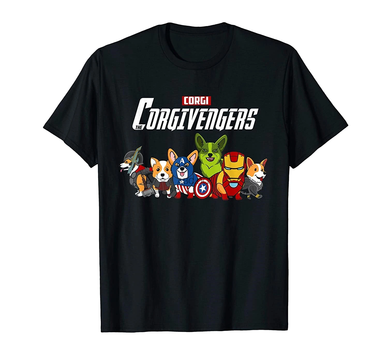 

Рубашка Corgivengers, рубашка Corgi Avenger Corgi, футболка для любителей собак