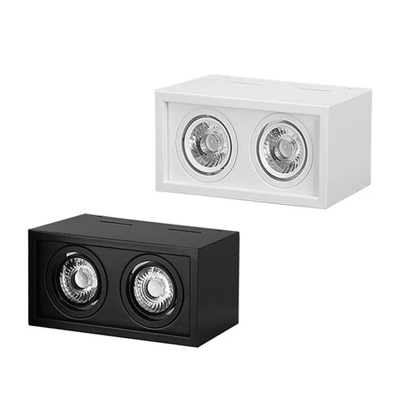 Квадратный Диммируемый светодиодный светильник монолитный блок со светодиодами