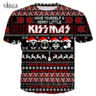 Футболка Мужскаяженская с 3D-принтом, тенниска из тяжелого металла в стиле хип-хоп, пуловер, одежда для улицы, рождественские костюмы