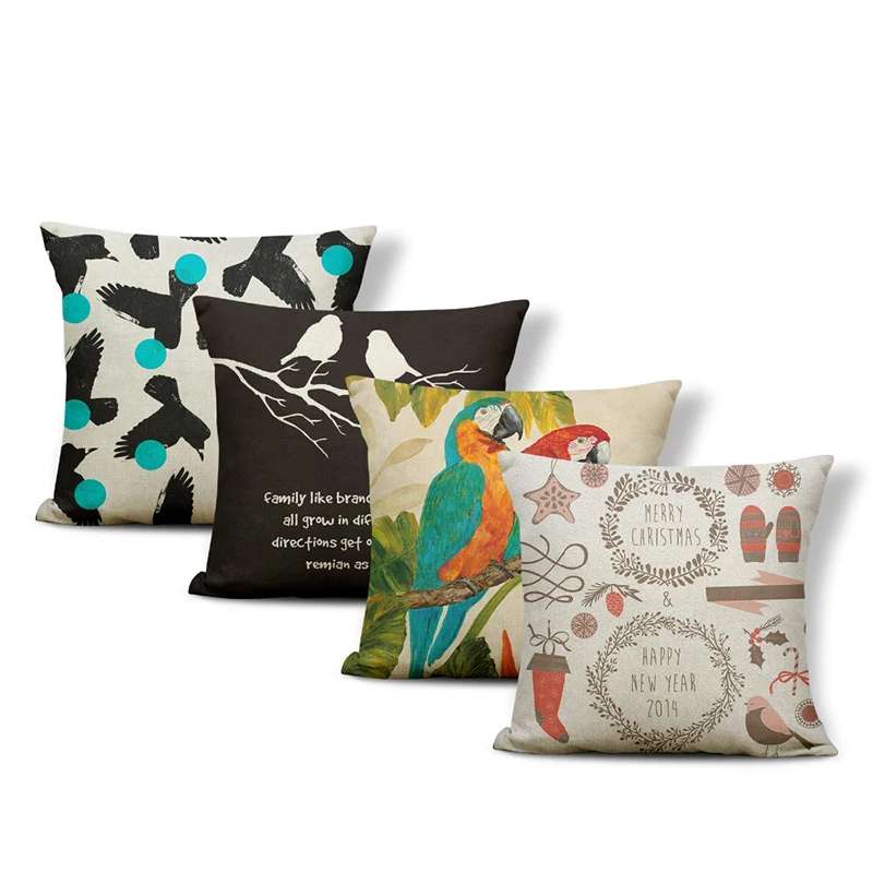 Прекрасный чехол для подушки с черным орлом Ласточка подушка дома гостиной из
