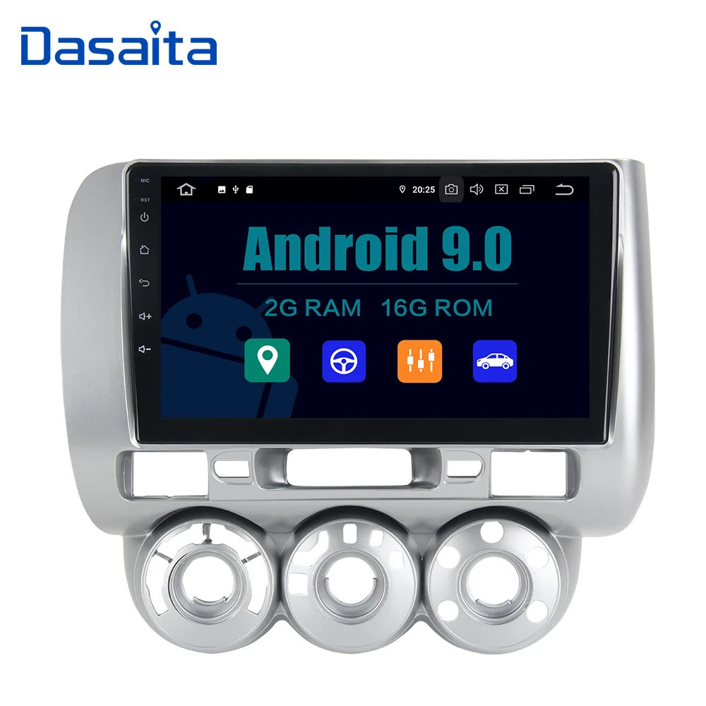 Android 9 0 автомобильный 1 din стерео для Honda Fit 2004 2005 2006 2007 GPS радиоприёмник Bluetooth &quotips