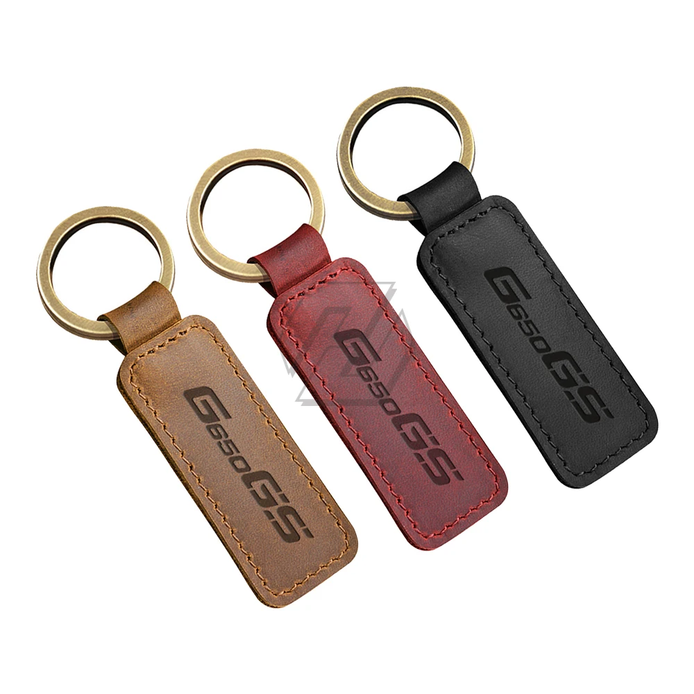 

For BMW Motorrad G650GS G650 GS Motorcycle Keychain Cowhide Key Ring