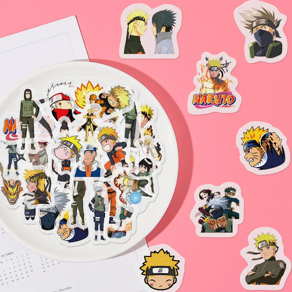 

40 шт./компл. горячие аниме Narutos Akatsuki граффити наклейки аккаунт наклейки новый стиль DIY декоративный дневник мультфильм стиль оптовая продажа
