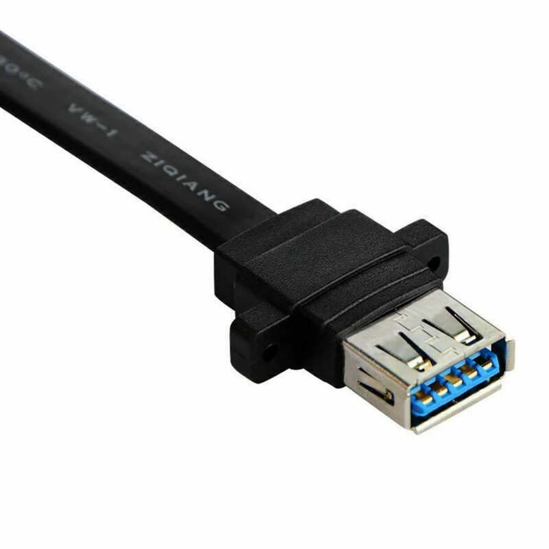 

Dual Ports USB 3.0 Female Mount Panel To Motherboard 20Pin Power Cable Cord @M23