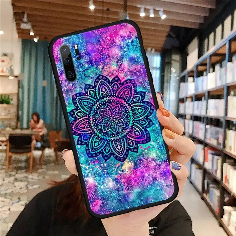 

Mandala flower Phone Case For Huawei P 40 30 20 lite pro smart 2019 honor 10 i lite 8x mate 20 pro nova 5t funda