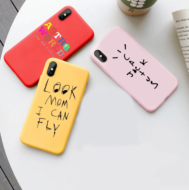 Look Mom I Can Fly карамельный цвет телефон для iphone SE2020 X 7 XSMA XR 11 11ProMax Astroworld желаю вам быть