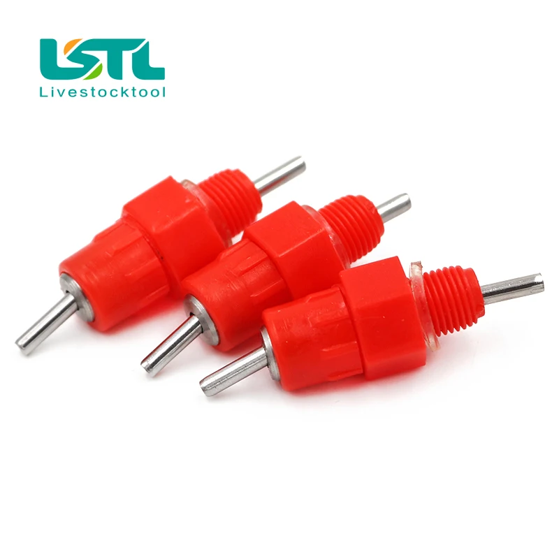 Соска поилка для кормления домашней птицы 100 шт. кур с углом 180 и 360 товары