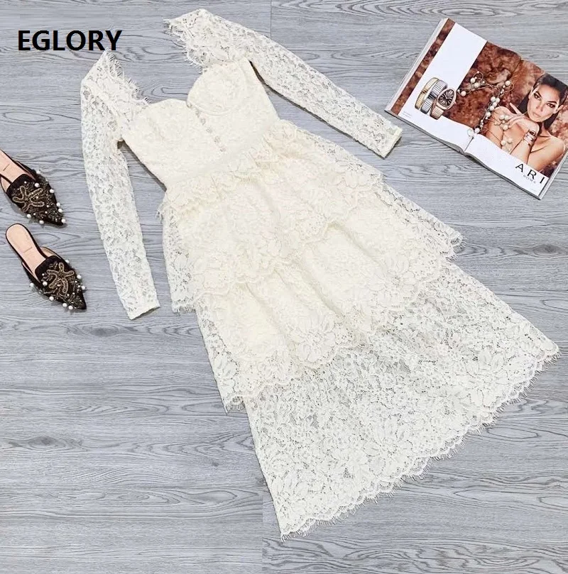Кружевное длинное платье наивысшего качества осень 2020 вечерние женские