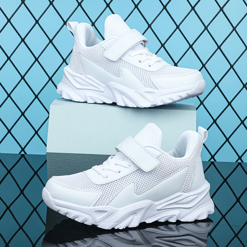 

Best Selling Mesh Student School Trainers Wearable Designer Sneakers for Girls Children White Boys Casual Shoes Student