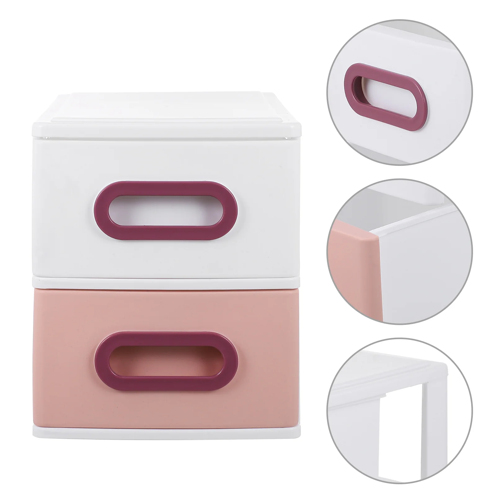 

Пластиковый контейнер для хранения, 2 ящика, органайзер для хранения, модная шкатулка для ювелирных изделий