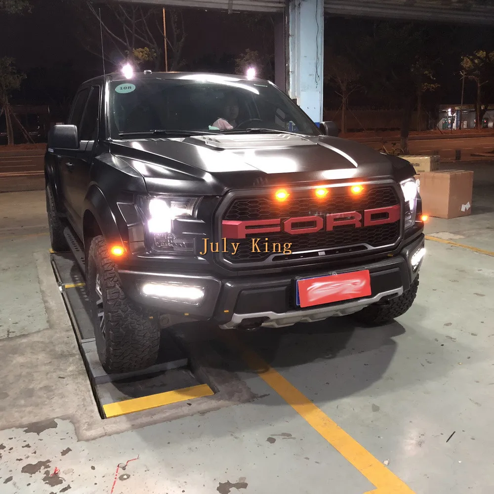 Светодиодные дневные ходовые огни July King чехол для Ford F-150 Raptor 2017 + светодиодный