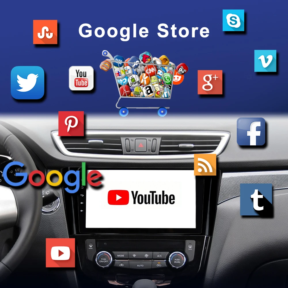 Автомагнитола XIMA 2 Din мультимедийный Видеоплейер на Android 9 0 для Nissan Qashqai X-Trail xtrail 3 T32