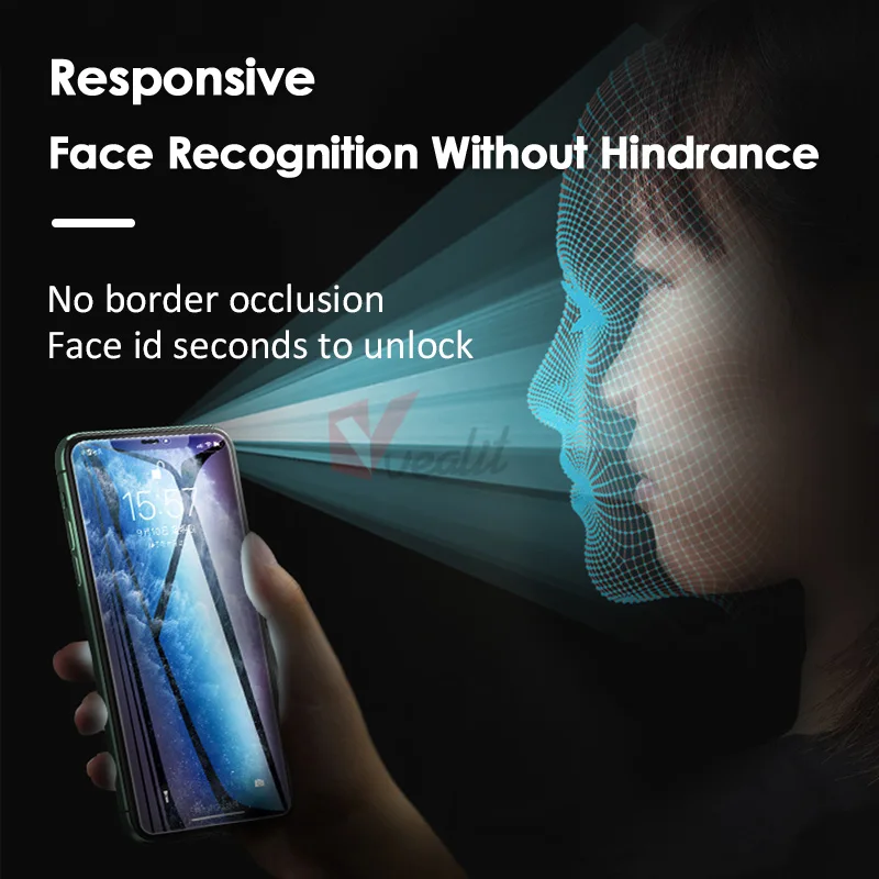 1-3Pcs Anti-blue Frosted Tempered Glass for iPhone 12 11 13 Pro Max Mini Screen Protector for iPhone X XS Max XR Matte Glass