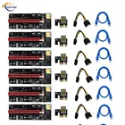 6 шт. COVYIV 009S Plus 009s PCI E Райзер-карта PCI-EPCIE USB 3,0 до 6 контактов адаптер кабель Майнинг Райзер для видеокарты