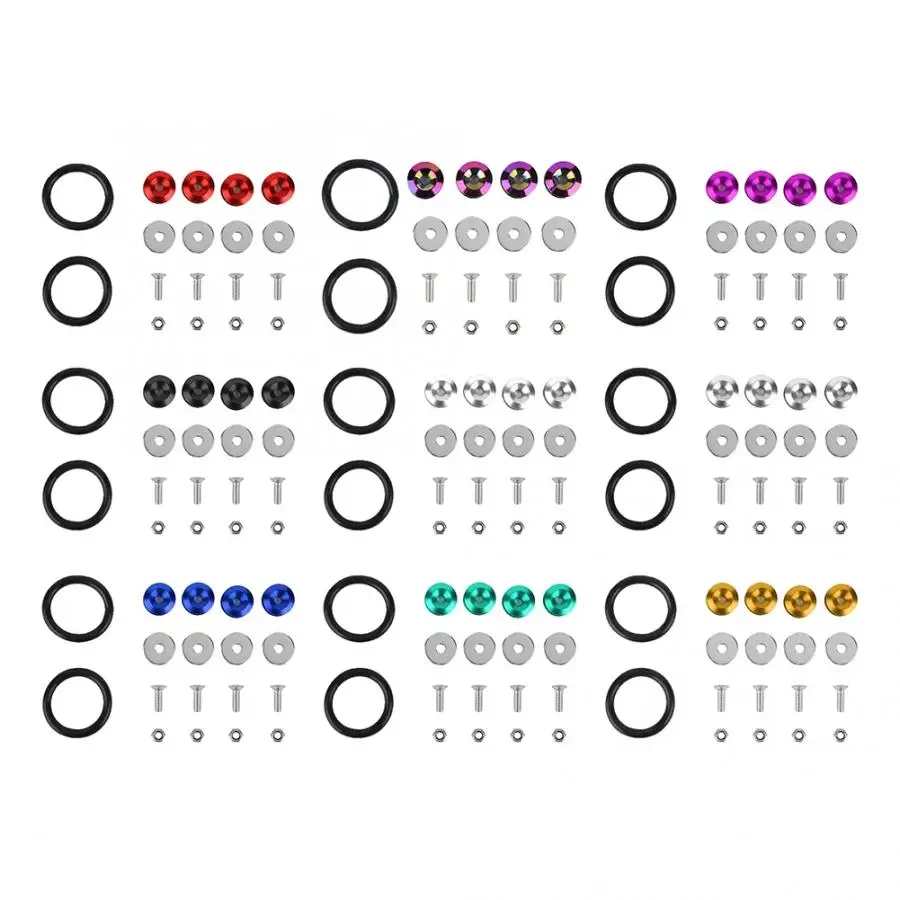 Автомобильный Алюминиевый сплав крылья/БАМПЕР шайба/болт двигателя отсек платье